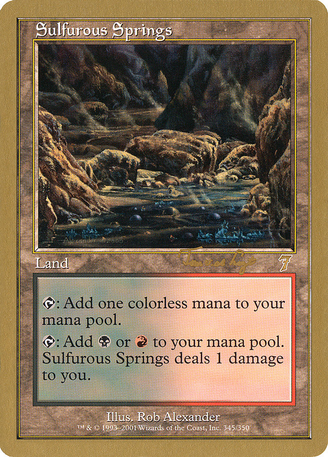 Sulfurous Springs (Tom van de Logt) [World Championship Decks 2001] | Black Swamp Games