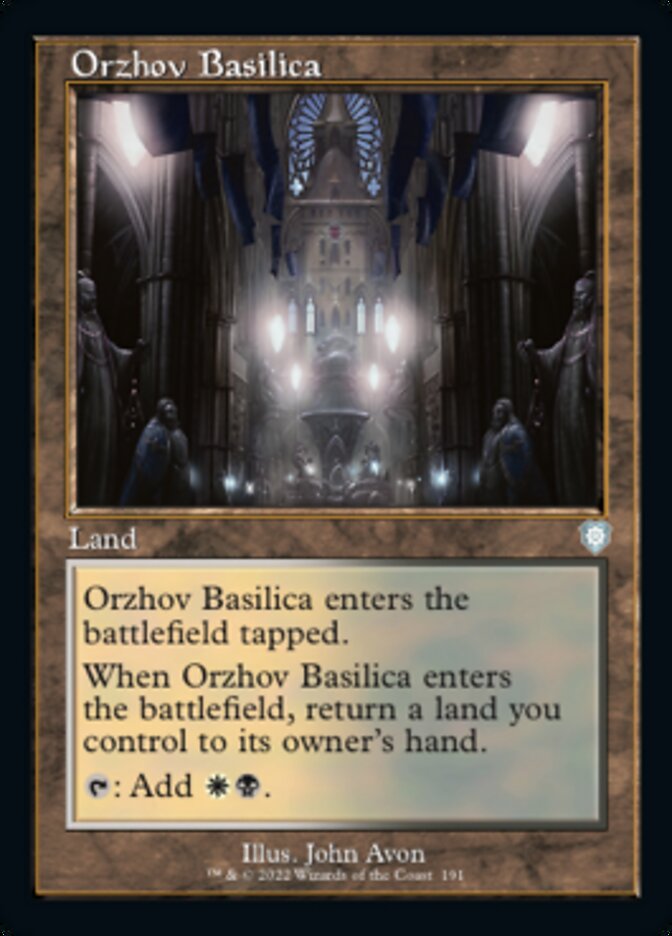 Orzhov Basilica (Retro) [The Brothers' War Commander] | Black Swamp Games