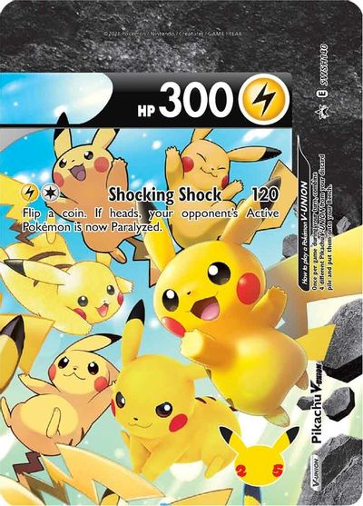 Pikachu V-UNION (SWSH140) (Celebrations) [Sword & Shield: Black Star Promos] | Black Swamp Games