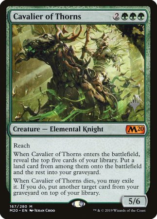 Cavalier of Thorns [Core Set 2020 Promos] | Black Swamp Games