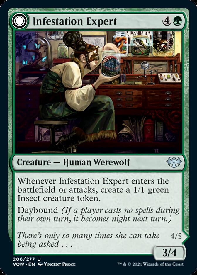 Infestation Expert // Infested Werewolf [Innistrad: Crimson Vow] | Black Swamp Games