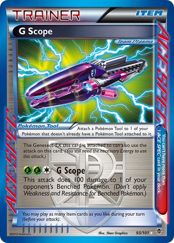 Card Genesect-EX 97/101 da coleção Plasma Blast