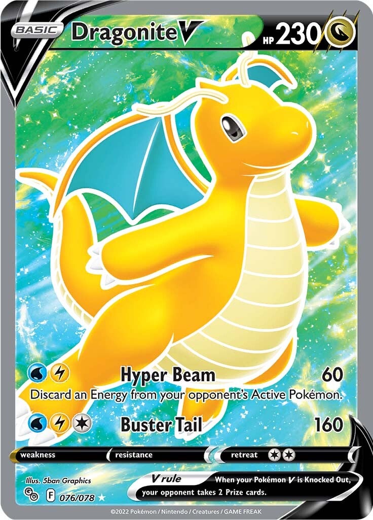 Dragonite V (076/078) [Pokémon GO] | Black Swamp Games