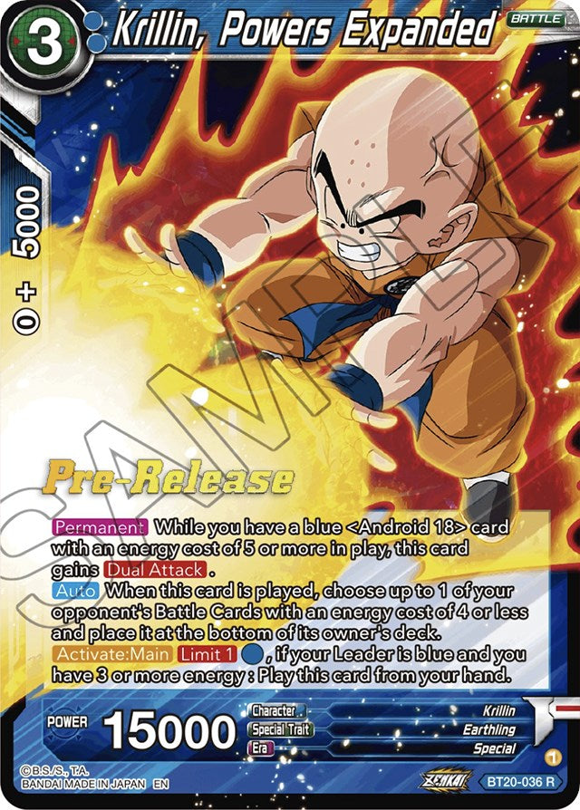 Krillin, Powers Expanded (BT20-036) [Power Absorbed Prerelease Promos] | Black Swamp Games