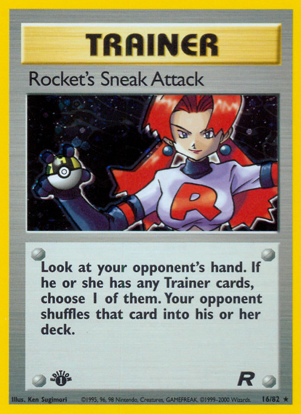 Rocket's Sneak Attack (16/82) [Team Rocket 1st Edition] | Black Swamp Games