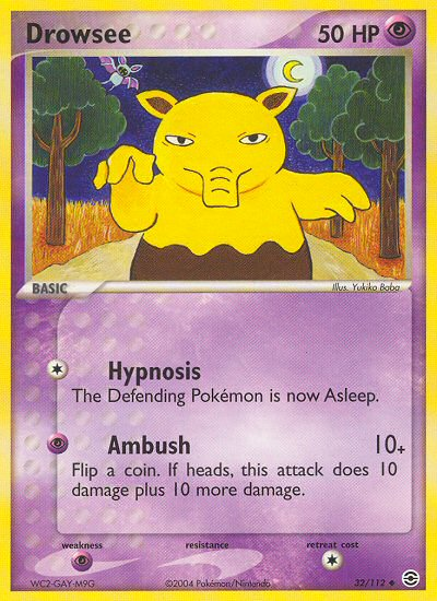 Drowzee (32/112) [EX: FireRed & LeafGreen] | Black Swamp Games