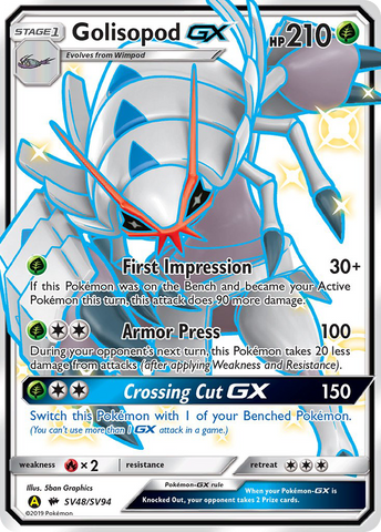 Articuno GX Hidden Fates shiny SV54/94 Holo Full Art - Near Mint - Pokemon  Card