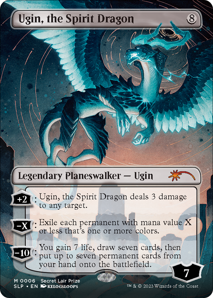 Ugin, the Spirit Dragon (Borderless) [Secret Lair Showdown] | Black Swamp Games
