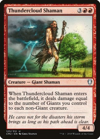 Thundercloud Shaman [Commander Anthology Volume II] | Black Swamp Games