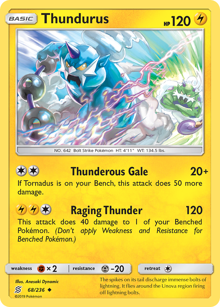 Thundurus (68/236) [Sun & Moon: Unified Minds] | Black Swamp Games