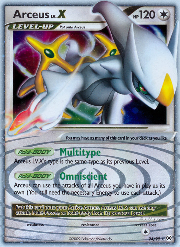 Arceus LV.X (94/99) [Platinum: Arceus] | Black Swamp Games