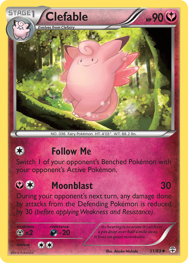 Clefable (51/83) [XY: Generations] | Black Swamp Games