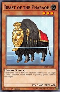 Beast of the Pharaoh [SR07-EN021] Common | Black Swamp Games