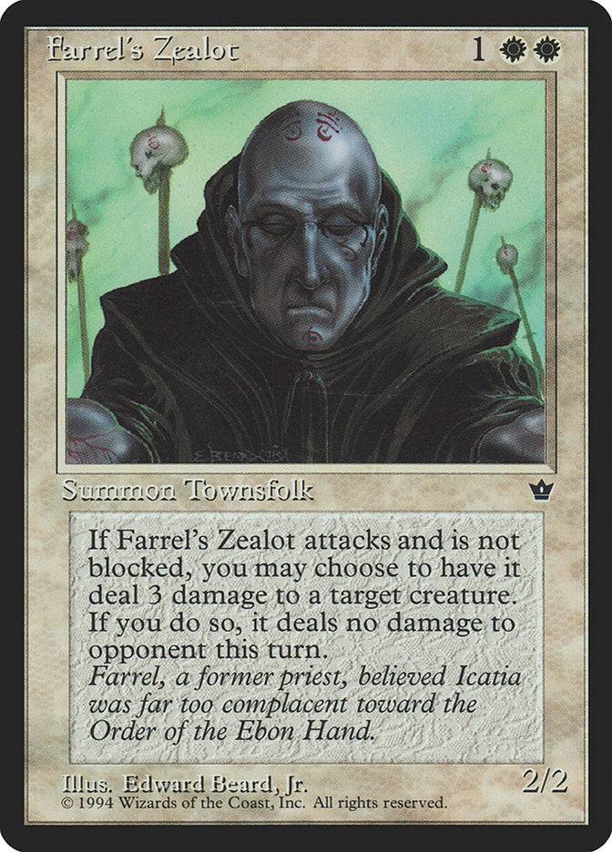 Farrel's Zealot (Edward P. Beard, Jr.) [Fallen Empires] | Black Swamp Games