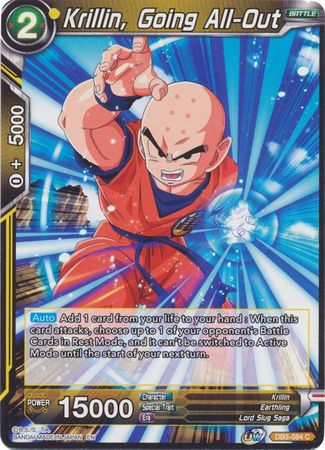 Krillin, Going All-Out [DB3-084] | Black Swamp Games