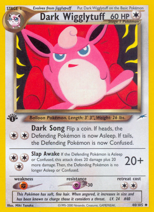 Dark Wigglytuff (40/105) [Neo Destiny 1st Edition] | Black Swamp Games