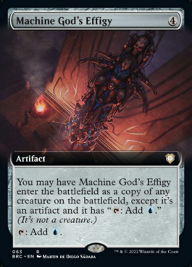 Machine God's Effigy (Extended Art) [The Brothers' War Commander] | Black Swamp Games