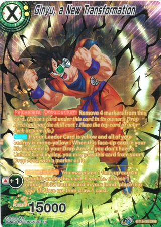 Ginyu, a New Transformation (SPR) [BT12-088] | Black Swamp Games