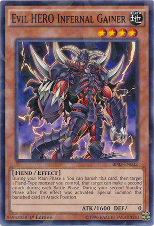 Evil HERO Infernal Gainer [BP03-EN032] Shatterfoil Rare | Black Swamp Games
