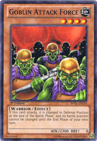 Goblin Attack Force [BP01-EN118] Starfoil Rare | Black Swamp Games