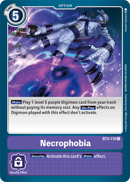 Necrophobia [BT3-110] [Release Special Booster Ver.1.5] | Black Swamp Games