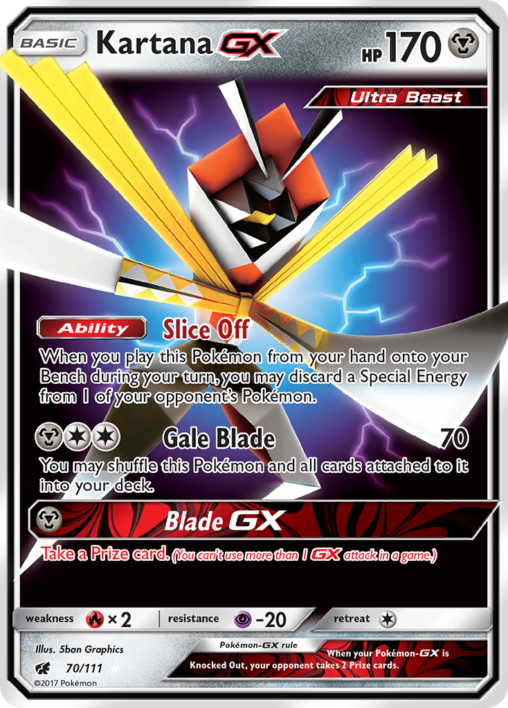 Kartana GX (70/111) [Sun & Moon: Crimson Invasion] | Black Swamp Games