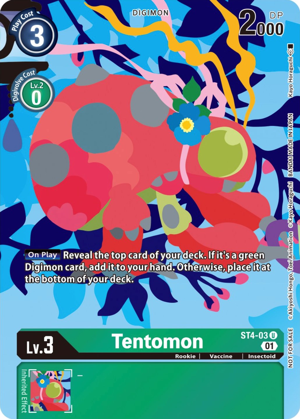 Tentomon [ST4-03] (Tamer's Card Set 2 Floral Fun) [Starter Deck: Giga Green Promos] | Black Swamp Games