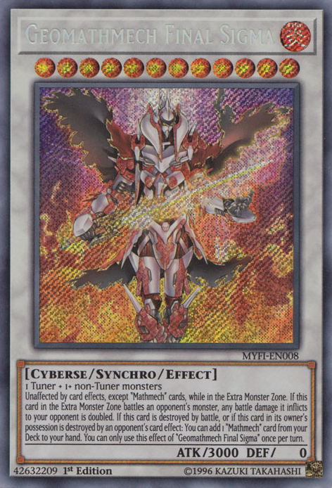 Geomathmech Final Sigma [MYFI-EN008] Secret Rare | Black Swamp Games