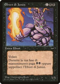 Junun Efreet (Italian) - "Efreet di Junun" [Renaissance] | Black Swamp Games