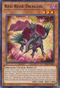 Red Rose Dragon [LED4-EN025] Rare | Black Swamp Games