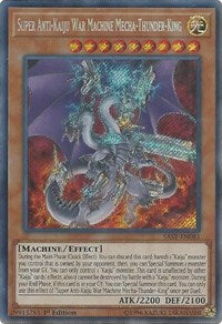 Super Anti-Kaiju War Machine Mecha-Thunder-King [SAST-EN081] Secret Rare | Black Swamp Games