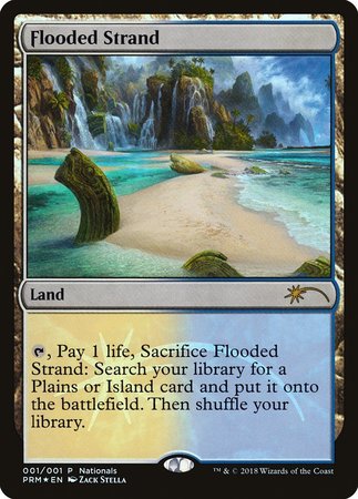 Flooded Strand [Nationals Promos] | Black Swamp Games