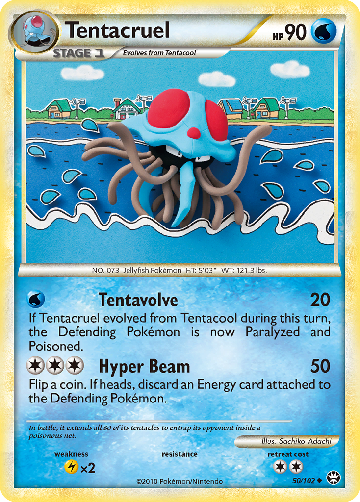 Tentacruel (50/102) [HeartGold & SoulSilver: Triumphant] | Black Swamp Games