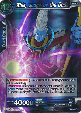 Whis, Judge of the Gods [BT1-043] | Black Swamp Games