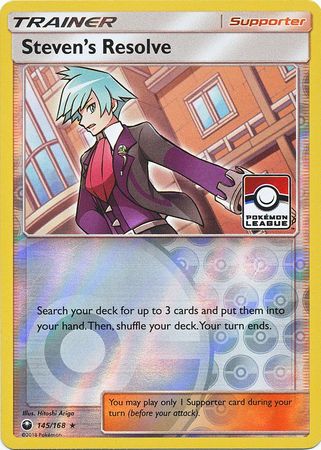 Steven's Resolve (145/168) (League Promo) [Sun & Moon: Celestial Storm] | Black Swamp Games