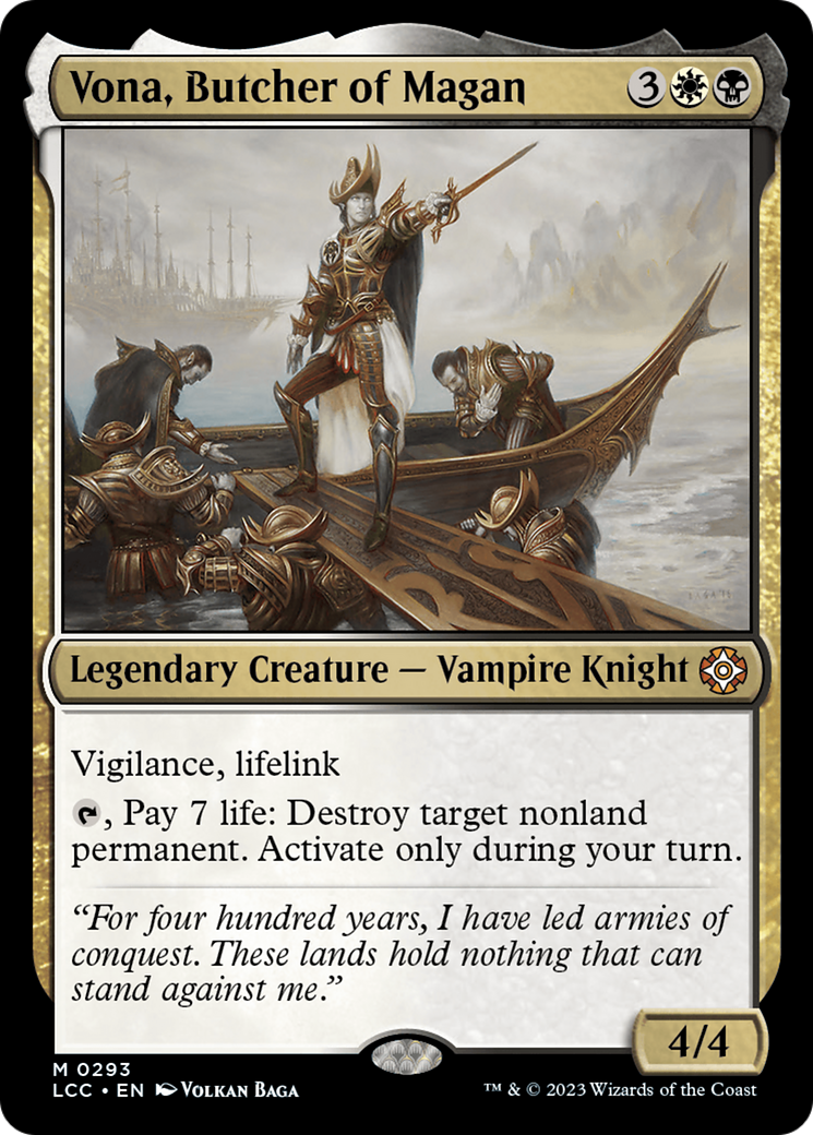 Vona, Butcher of Magan [The Lost Caverns of Ixalan Commander] | Black Swamp Games