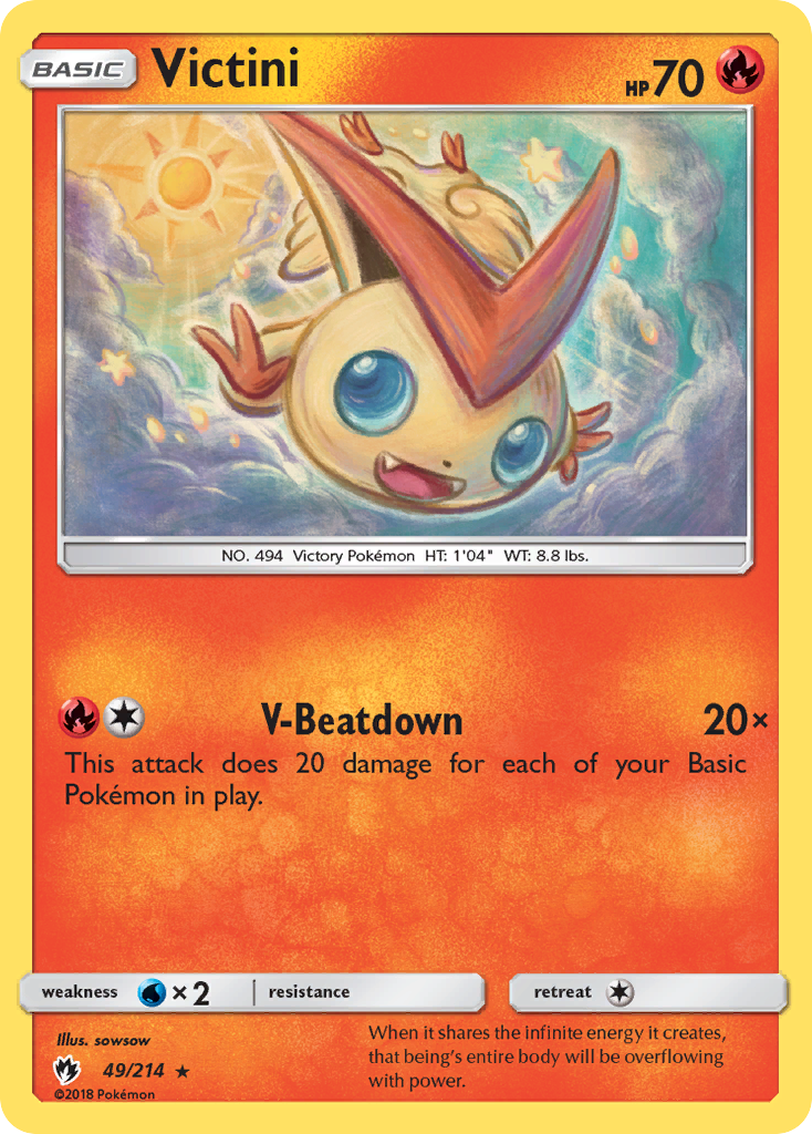 Victini (49/214) [Sun & Moon: Lost Thunder] | Black Swamp Games