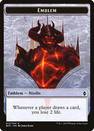 Emblem - Ob Nixilis Reignited [Battle for Zendikar Tokens] | Black Swamp Games