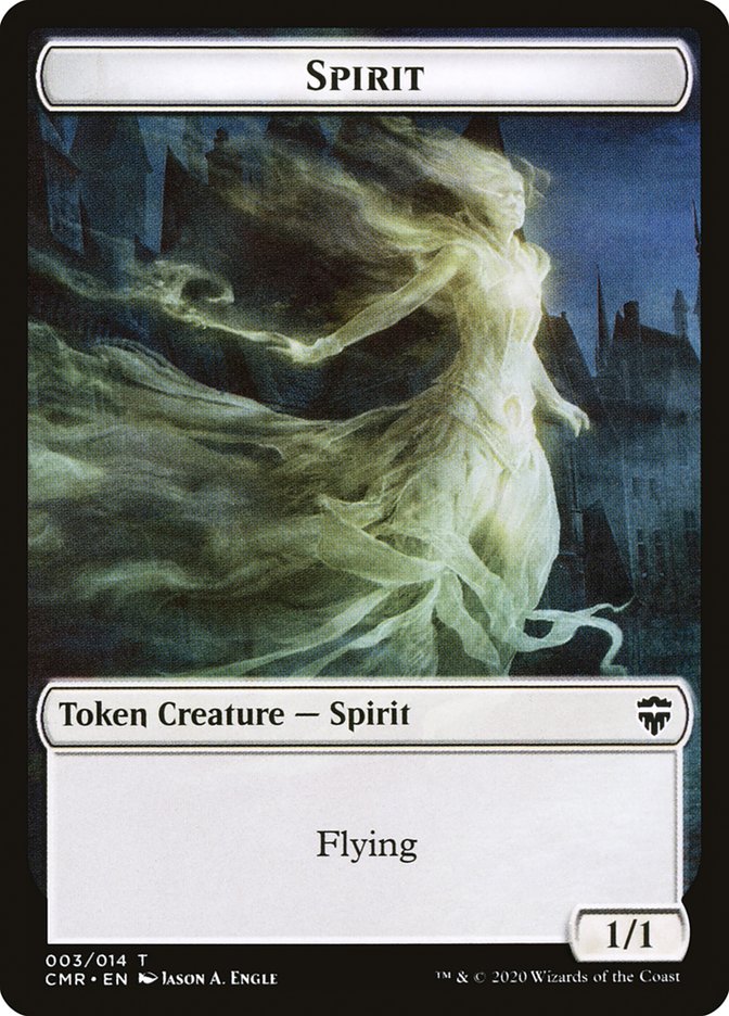 Spirit // Zombie Token [Commander Legends Tokens] | Black Swamp Games