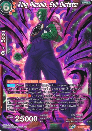 King Piccolo, Evil Dictator [BT12-017] | Black Swamp Games