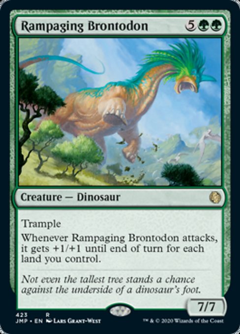 Rampaging Brontodon [Jumpstart] | Black Swamp Games