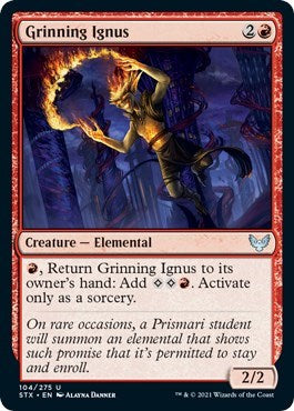 Grinning Ignus [Strixhaven: School of Mages] | Black Swamp Games