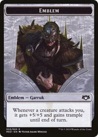Emblem - Garruk, Apex Predator [Mythic Edition: War of the Spark] | Black Swamp Games