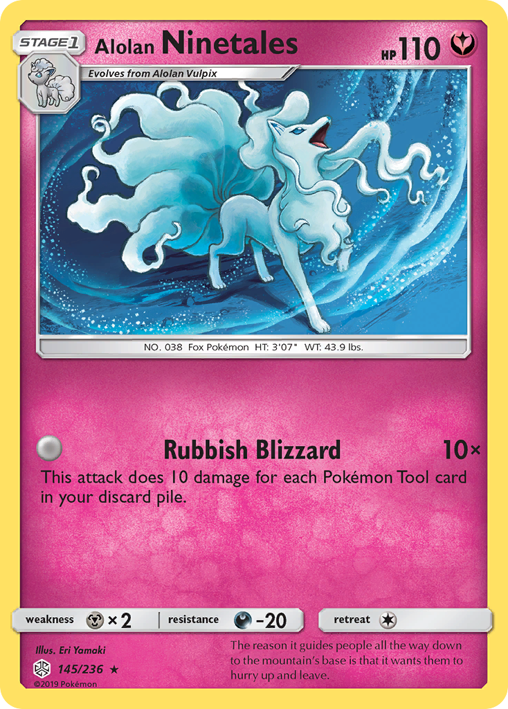 Alolan Ninetales (145/236) [Sun & Moon: Cosmic Eclipse] | Black Swamp Games