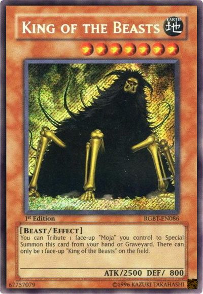 King of the Beasts [RGBT-EN086] Secret Rare | Black Swamp Games