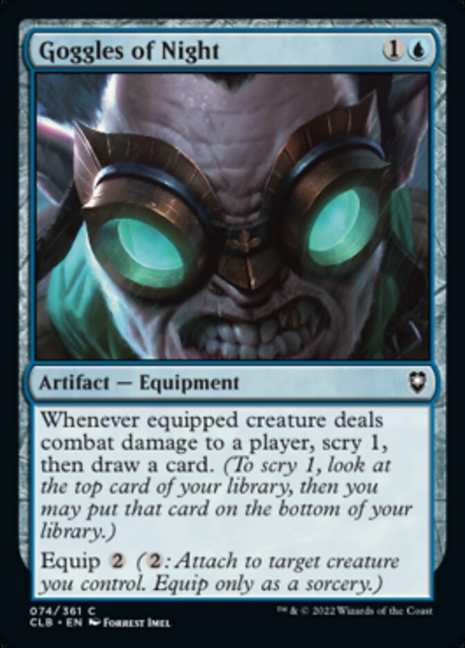 Goggles of Night [Commander Legends: Battle for Baldur's Gate] | Black Swamp Games