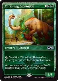 Thrashing Brontodon [Promo Pack: Core Set 2020] | Black Swamp Games