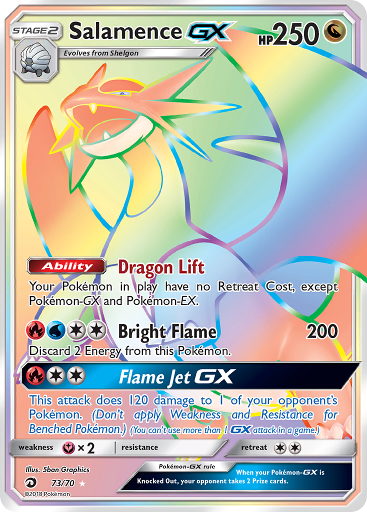 Salamence GX (73/70) [Sun & Moon: Dragon Majesty] | Black Swamp Games