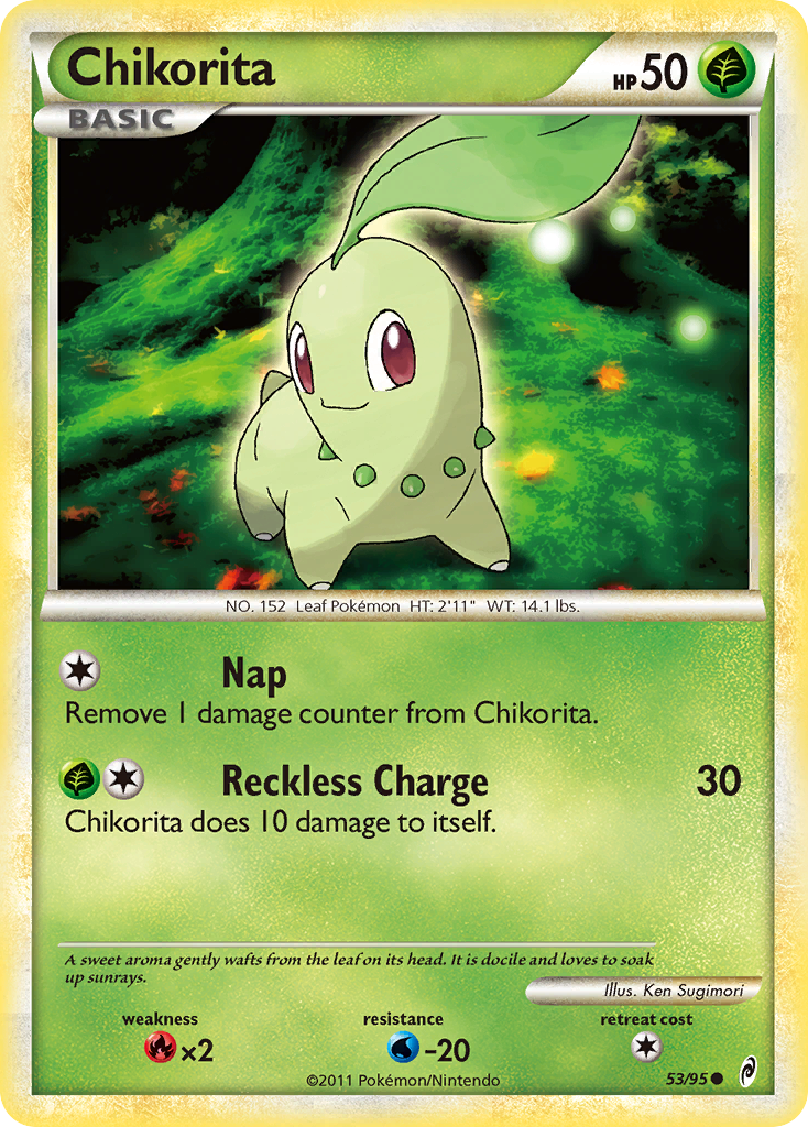 Chikorita (53/95) [HeartGold & SoulSilver: Call of Legends] | Black Swamp Games