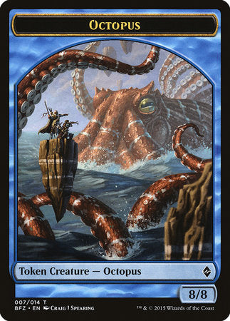 Octopus Token [Battle for Zendikar Tokens] | Black Swamp Games
